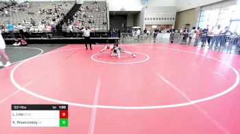 122-H lbs Round Of 16 - Lawrence Liss, Shore Thing WC vs Konnor Rosenzweig, Long Beach