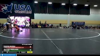 86 lbs 1st Place Match - Mason Rivera, Topeka Blue Thunder Wrestling Club vs Kutter Preslaski, Wisconsin