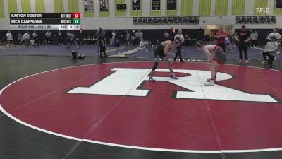 157 lbs Semifinal - Easton Doster, Rutgers-Unattached vs Nick Campagna, New York City Regional Training Center