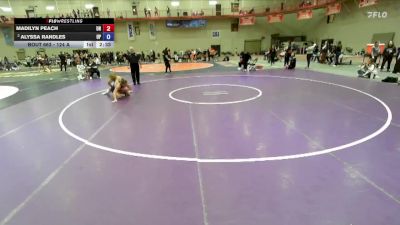 124 A Consolation 1st - Alyssa Randles, University Of Providence vs Madilyn Peach, Unattached