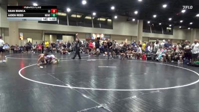 120 lbs Round 2 (6 Team) - Aiden Reed, White Buffalo Wrestling Academy vs Sean Bianca, Level Up