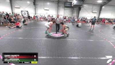 150 lbs Placement (4 Team) - Leo Larranaga, Reverence Wrestling vs Sammy Passetti, Team Hard Work