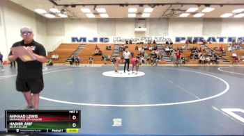141 lbs Champ. Round 1 - Hashir Arif, Delta College vs Ahmaad Lewis, Sacramento City College