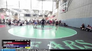 126 lbs Cons. Round 1 - Evan Simms, AFWC vs Hunter Pope, Bonners Ferry Wrestling Club