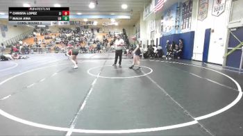 190 lbs Cons. Round 3 - Christa Lopez, San Jacinto vs Malia Aina, Liberty (Winchester)