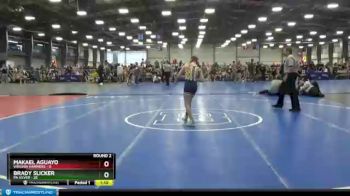 96 lbs Round 2 (6 Team) - Brady Slicker, PA Silver vs Makael Aguayo, Virginia Hammers
