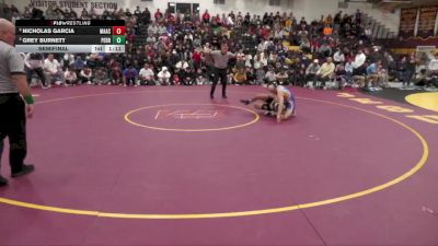 126 lbs Semifinal - Nicholas Garcia, Marmion Academy vs Grey Burnett, Perrysburg
