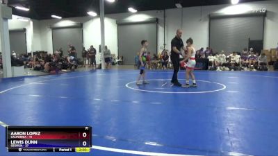 71 lbs Quarterfinals (8 Team) - Aaron Lopez, California vs Lewis Dunn, Georgia