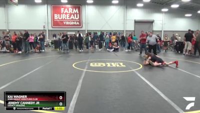 92 lbs Cons. Round 4 - Jeremy Cannedy Jr, Legacy Dragons vs Kai Wagner, Dark Knight Wrestling Club