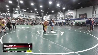 215 lbs 1st Place Match - Jason Rodriguez, Chaparral vs Patrick Freitas, Temecula Valley