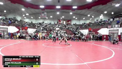 79-82 lbs Round 1 - Atticus Bradley, Muncie WC vs Aydin McCallum, Avon