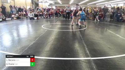 110 lbs Rr Rnd 1 - Leonora Serrano, Sherburne vs Giavanna Praino, Tobyhanna