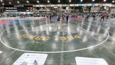 100 lbs 7th Place Match - Reegan Sever, Black Hills Wrestling Academy vs Iva Black Elk, Tatanka Tuff