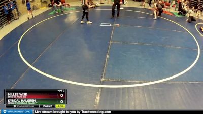 85 lbs Cons. Round 2 - Kyndal Halgren, Iron Co Wrestling Academy vs Millee Wise, Sons Of Atlas WC