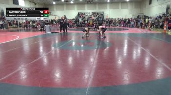 95 lbs Cons. Round 5 - Javier Vazquez, Pinnacle Wrestling vs Easton Fuchs, Pursuit Wrestling Minnesota