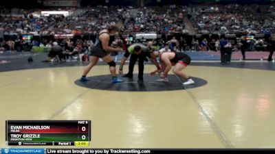 220 lbs Quarterfinal - Evan Michaelson, Melba vs Troy Grizzle, Mountain View