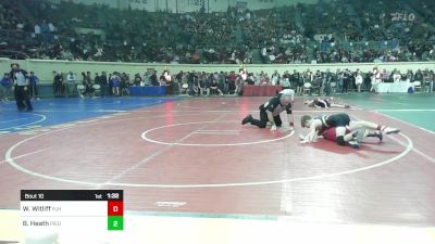 100 lbs Round Of 64 - Weston Witliff, Plainview Junior High vs Braden Heath, Piedmont