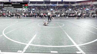 49 lbs Consi Of 8 #2 - Truett Fike, Slyfox Wrestling Academy vs Cain Hastings, Trailhands