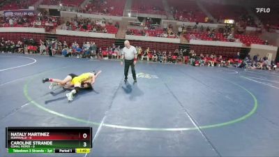 107 lbs Quarters & 1st Wb (16 Team) - Caroline Strande, Comal Pieper vs Nataly Martinez, Huntsville