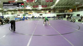 133 lbs Round 4 (10 Team) - Braden Werdenhausen, William Woods University vs Landon Bertsch, Marian University (IN)