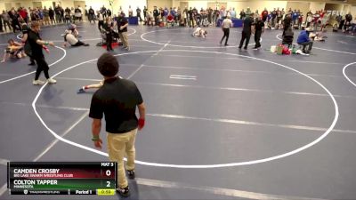 105 lbs 3rd Place Match - Camden Crosby, Big Lake Swarm Wrestling Club vs Colton Tapper, Minnesota