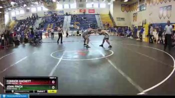 195 lbs Quarterfinals (8 Team) - John Finch, River Ridge vs Connor Hackett, Lake Gibson