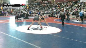6A 130 lbs Cons. Round 1 - Lexie Cloer, Bentonville West vs Kyra Humphries, Cabot
