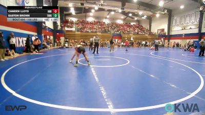 100 lbs Rr Rnd 1 - Camden Lloyd, Independent vs Easton Brown, Tonkawa Takedown Club