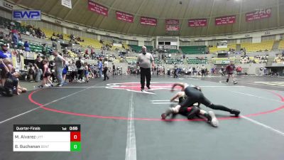 75 lbs Quarterfinal - Manny Alvarez, Little Rock Wrestling Club vs Buck Buchanan, Bentonville Wrestling Club