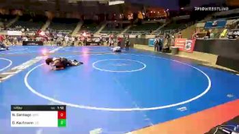 145 lbs 5th Place - Noah Santiago, Wesley Wrestling Club vs Delton Kaufmann, Valiant Prep