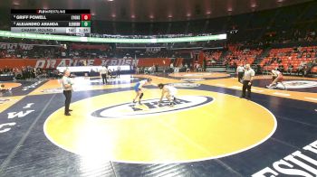 3A 138 lbs Champ. Round 1 - Griff Powell, LaGrange (Lyons) vs Alejandro Aranda, Glen Ellyn (Glenbard West)