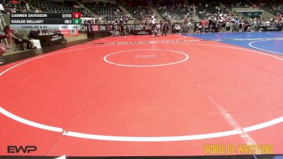 120 lbs Consi Of 8 #1 - Carmen Davidson, SlyFox Wrestling Academy vs Karlee Bellamy, Team Owls