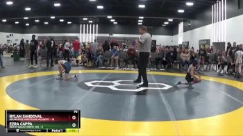 70 lbs Quarterfinals (8 Team) - Rylan Sandoval, Roundtree Wrestling Academy vs Ezra Cappa, Death Squad Wrest (IN)
