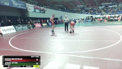 5A-175 lbs Cons. Round 2 - Aydan Beckstead, Thurston vs Josiah Wynn, Lebanon