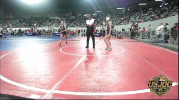 90 lbs Quarterfinal - Paisley Jones, Tecumseh Youth Wrestling vs Presley Williams, Sperry Wrestling Club