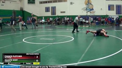 120 lbs 3rd Place Match - Daunte Kost, Corvallis vs Chance Fletcher, Tillamook