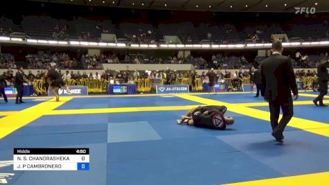 NARENDRA S. CHANDRASHEKAR vs JOHN P CAMBRONERO 2022 World IBJJF Jiu-Jitsu No-Gi Championship
