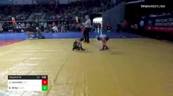 52 lbs Round Of 16 - Jacobey Lamothe, Takedown Express Wrestling Club vs Brinn Miller, Warsaw Wildcat Wrestling