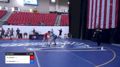 60 kg Rnd Of 32 - Adam Butler, The Wrestling Factory Of Cleveland vs Nicholas Sanders, NOVA Wrestling Club