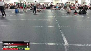 132 lbs Round 5 (6 Team) - Bodee Miller, Lake Erie WC vs Elijah Carrington, Savage WA Black