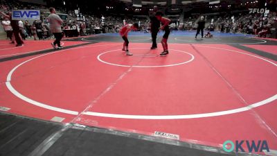 76 lbs Semifinal - Pierce Burnett, Tulsa Blue T Panthers vs Logan Hanna, Team Conquer Wrestling