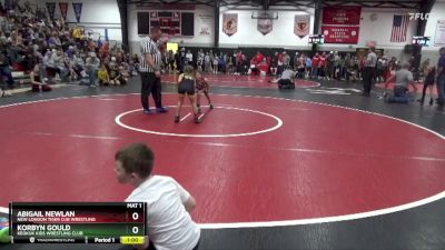 Round 1 - Abigail Newlan, New London Tiger Cub Wrestling vs Korbyn Gould, Keokuk Kids Wrestling Club