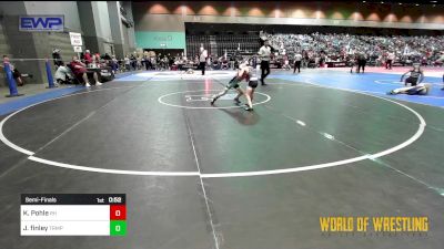 49 lbs Semifinal - Knox Pohle, Rough House vs Jacques Finley, Triumph Wrestling Club