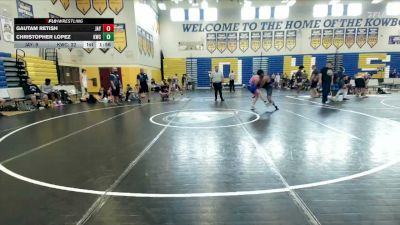 157 lbs Round 3 (8 Team) - Christopher Lopez, Kongkrete WC vs Gautam Retish, Jayhawk WC