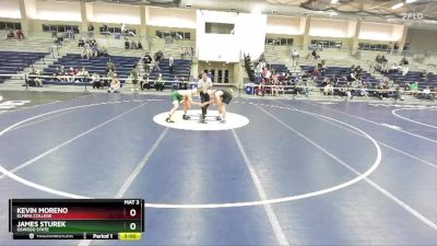 174 lbs Cons. Round 2 - James Sturek, Oswego State vs Kevin Moreno, Elmira College