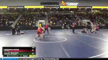 220 lbs Semifinal - Savannah Sistad, Creston vs Halley Beaudet, Dallas Center-Grimes