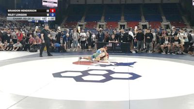 106 lbs Champ. Rd Of 32 - Brandon Henderson, Oregon vs Riley Longdin, Wisconsin