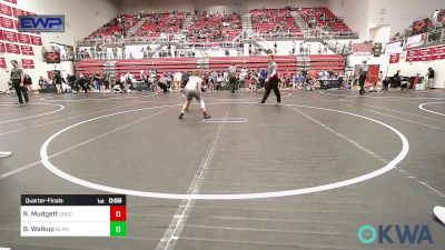 67 lbs Quarterfinal - Rhett Mudgett, Choctaw Ironman Youth Wrestling vs Baker Walkup, Blanchard Youth Wrestling Club