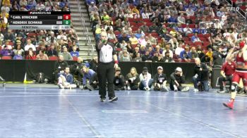 1A-113 lbs Semifinal - Cael Stricker, Lisbon vs Hendrix Schwab, Don Bosco