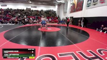 285 lbs Semifinal - Cody Netherton, Las Animas vs Alexander Rose, Legend